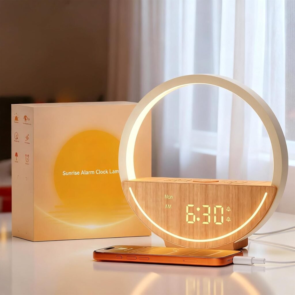 Vivilumens Wake Up Light Sunrise Alarm Clock
